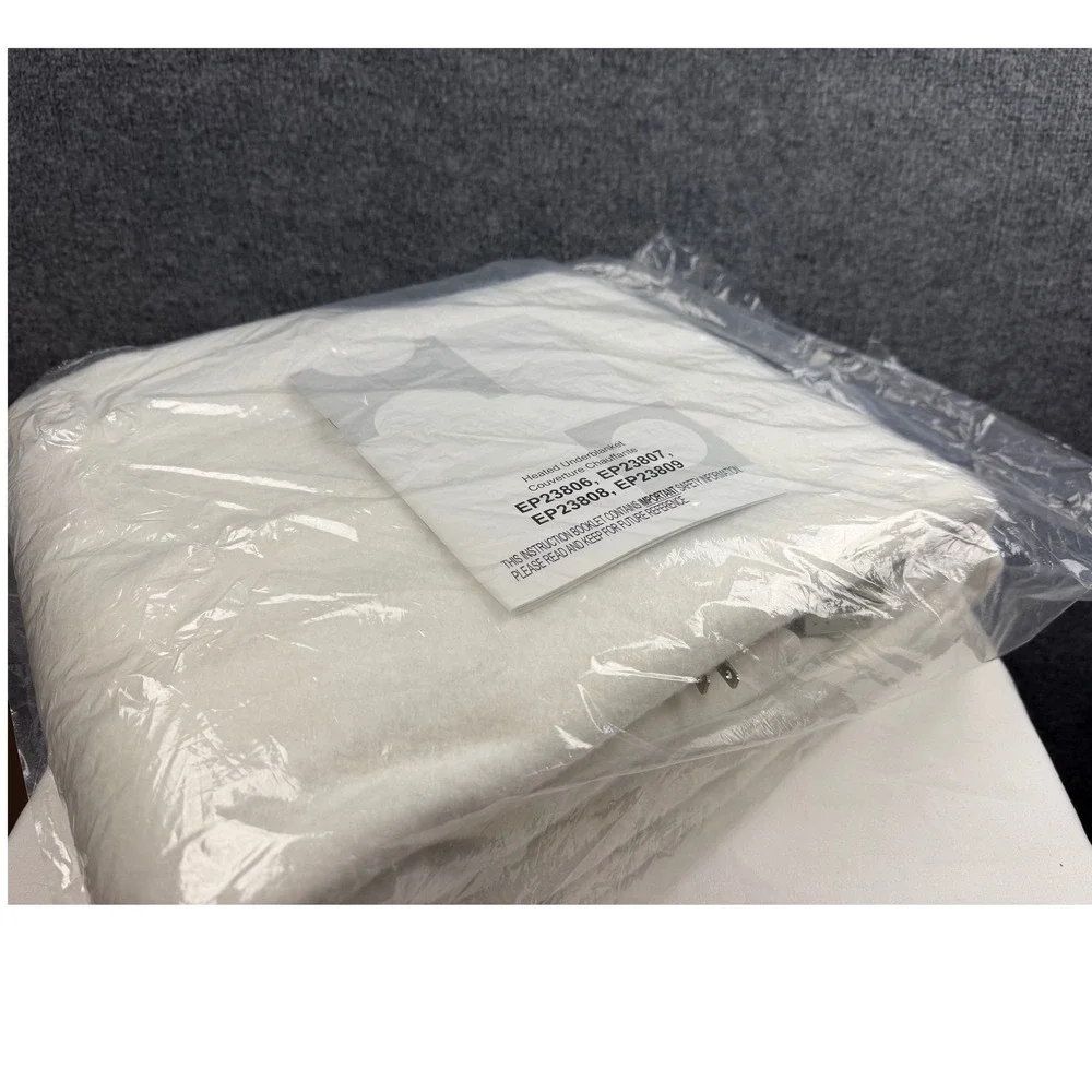 Twin Heated Underblanket Electric Mattress Pad White Brand New Package Blanket